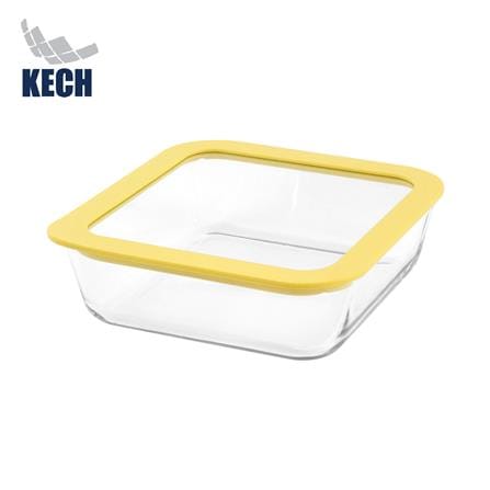 กล่องอาหารแก้ว KECH HOLA 1.17 ลิตร สีเหลือง_0