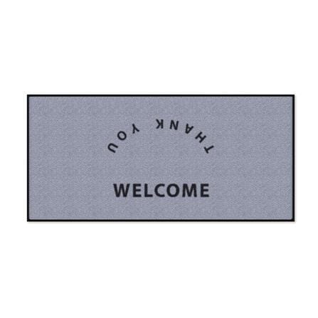 พรมเช็ดเท้าดักฝุ่น KLEEN-TEX WELCOME 70X150 ซม. สีเทา_0