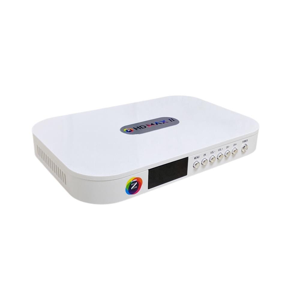 กล่องรับสัญญาณดาวเทียม GMMZ HD MAX II สีขาว