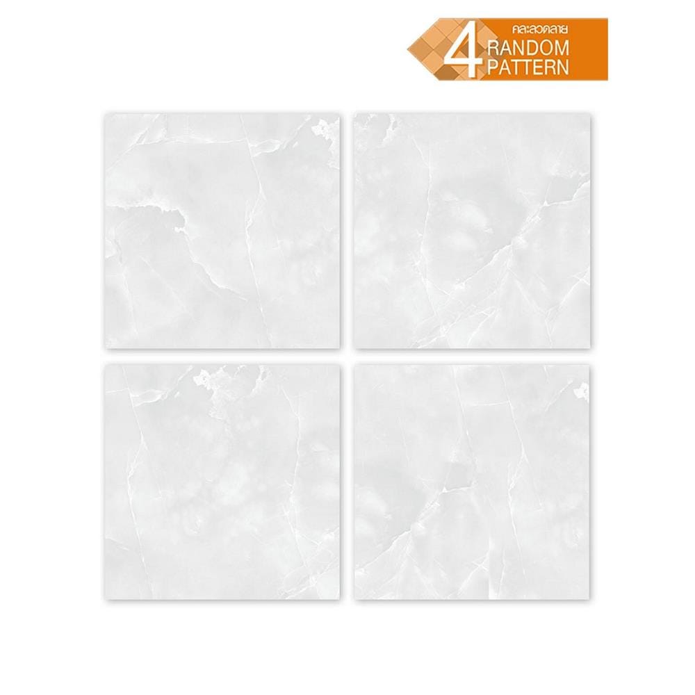 กระเบื้องพื้น 40x40 ซม. TARA เอวามาร์เบิ้ล เทาอ่อน 0.96 ตร.ม.