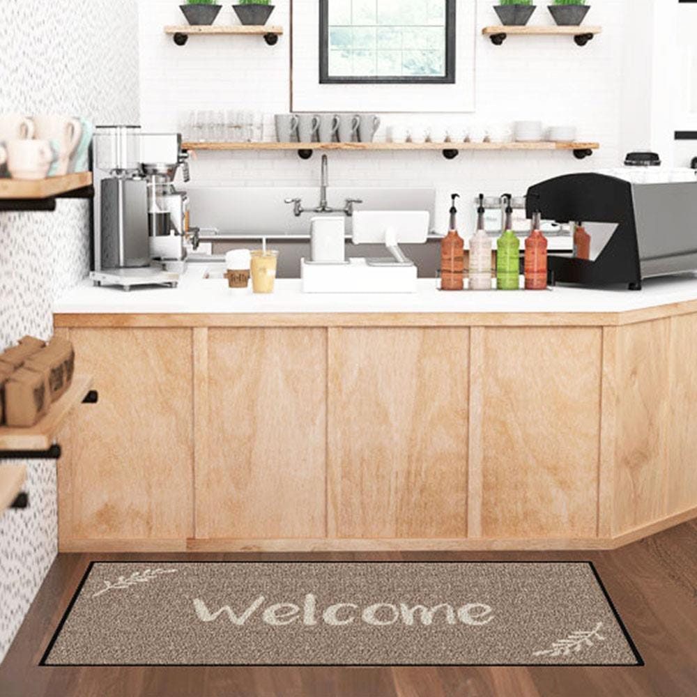 พรมเช็ดเท้าดักฝุ่น KLEEN-TEX WELCOME 70X150 ซม. สีน้ำตาล