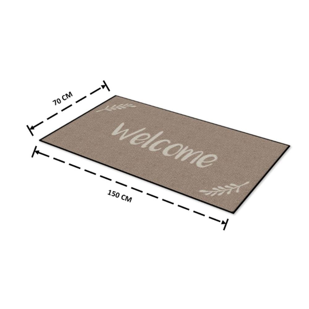 พรมเช็ดเท้าดักฝุ่น KLEEN-TEX WELCOME 70X150 ซม. สีน้ำตาล
