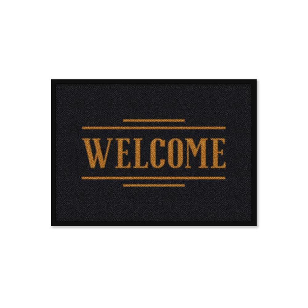 พรมเช็ดเท้าดักฝุ่น KLEEN-TEX WELCOME 60X85 ซม. สีดำ