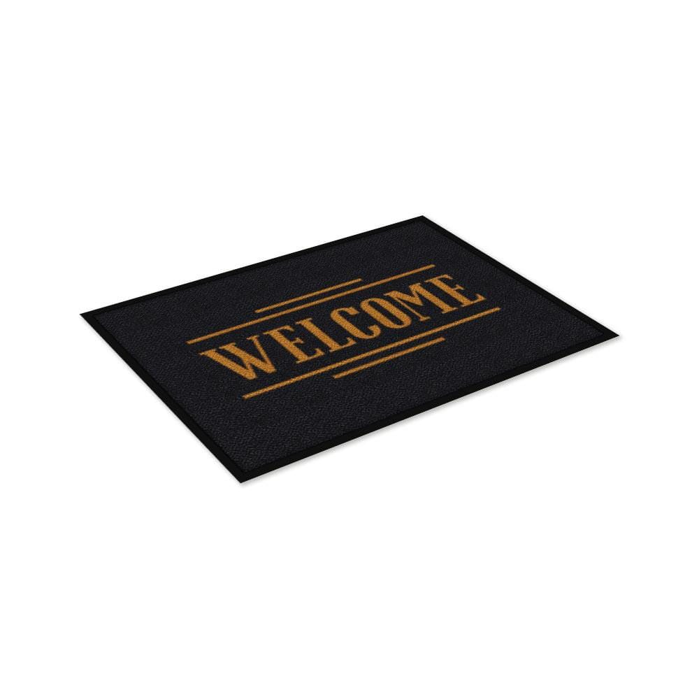 พรมเช็ดเท้าดักฝุ่น KLEEN-TEX WELCOME 60X85 ซม. สีดำ