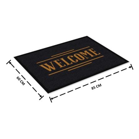 พรมเช็ดเท้าดักฝุ่น KLEEN-TEX WELCOME 60X85 ซม. สีดำ_6