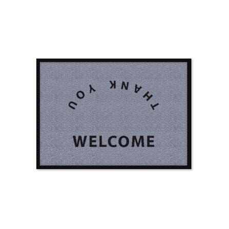 พรมเช็ดเท้าดักฝุ่น KLEEN-TEX WELCOME 60X85 ซม. สีเทา