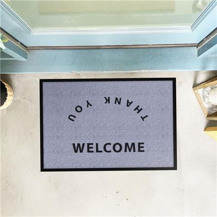 พรมเช็ดเท้าดักฝุ่น KLEEN-TEX WELCOME 60X85 ซม. สีเทา_4