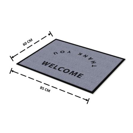 พรมเช็ดเท้าดักฝุ่น KLEEN-TEX WELCOME 60X85 ซม. สีเทา_6