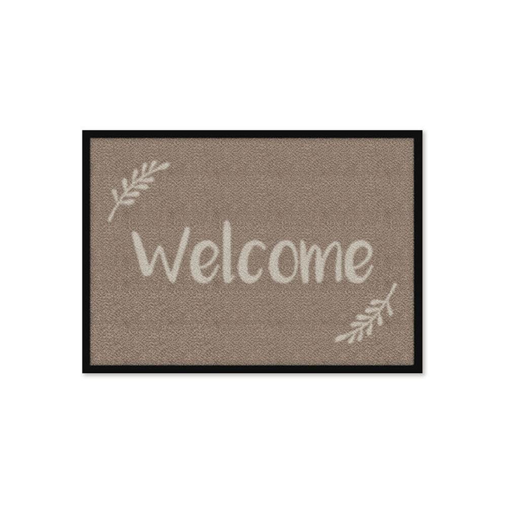 พรมเช็ดเท้าดักฝุ่น KLEEN-TEX WELCOME 60X85 ซม. สีน้ำตาล