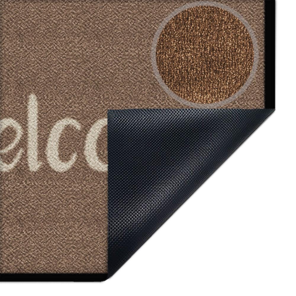 พรมเช็ดเท้าดักฝุ่น KLEEN-TEX WELCOME 60X85 ซม. สีน้ำตาล