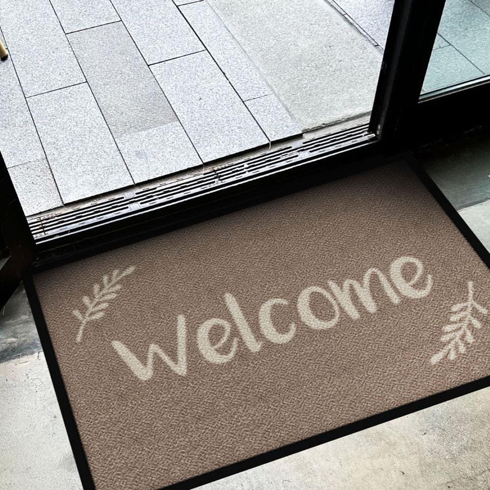 พรมเช็ดเท้าดักฝุ่น KLEEN-TEX WELCOME 60X85 ซม. สีน้ำตาล