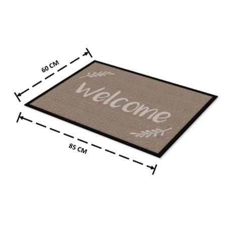 พรมเช็ดเท้าดักฝุ่น KLEEN-TEX WELCOME 60X85 ซม. สีน้ำตาล_5