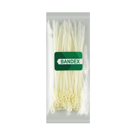 เคเบิ้ลไทร์หัวกลมมีรูสกรู BANDEX MT-155-3C 6 นิ้ว สีขาว_3