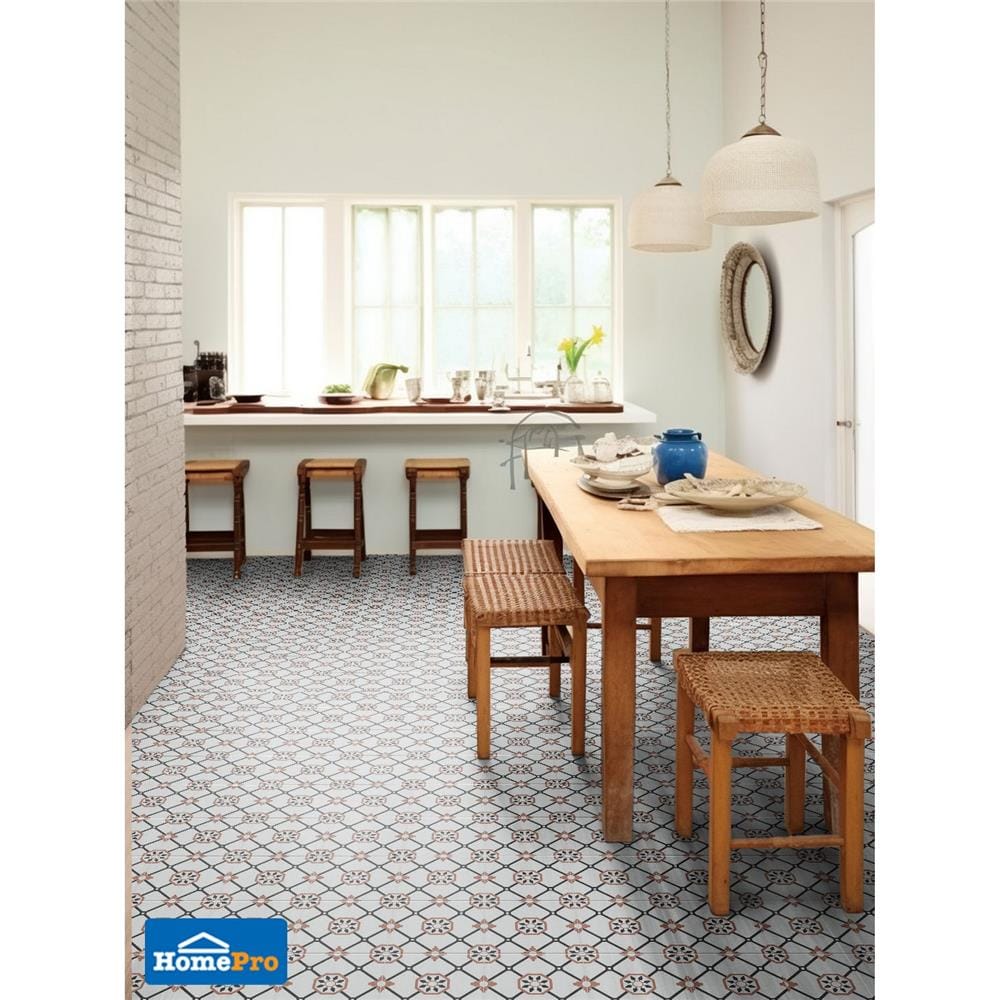 กระเบื้องพื้นพอร์ซเลน 20x20 ซม. TARA อัลม่าร์ ขาว A 1 ตร.ม.
