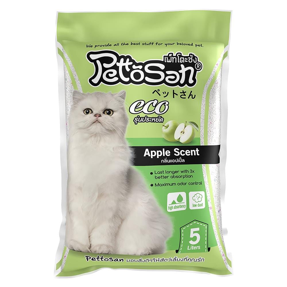 ทรายแมวเบนโทไนต์ PETTOSAN กลิ่นแอปเปิ้ล 5 ลิตร_1