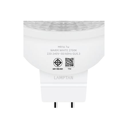ดาวน์ไลท์ LED LAMPTAN MR16 FULL SET 3.5 นิ้ว 7 วัตต์ WARM WHITE สีดำ_9