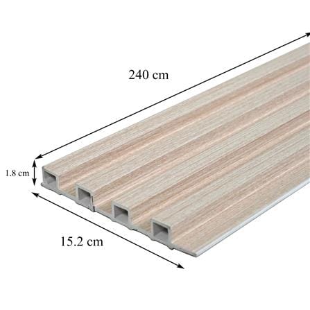 แผ่นผนัง PVC CROBERN PVC03 15.2X1.8X240 ซม. สีโอ๊ค_6