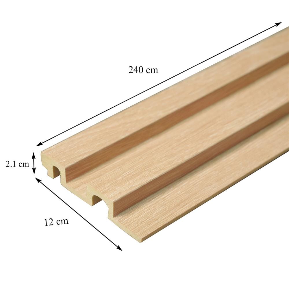 แผ่นผนัง PS CROBERN 1047-711T 12X2.1X240 ซม. สีโอ๊ค