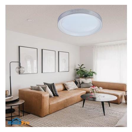 ไฟเพดาน LED SYLVANIA OVALO CRYSTAL MOON 15.35 นิ้ว 36 วัตต์ DAYLIGHT/COOL WHITE/WARM WHITE สีขาว_5