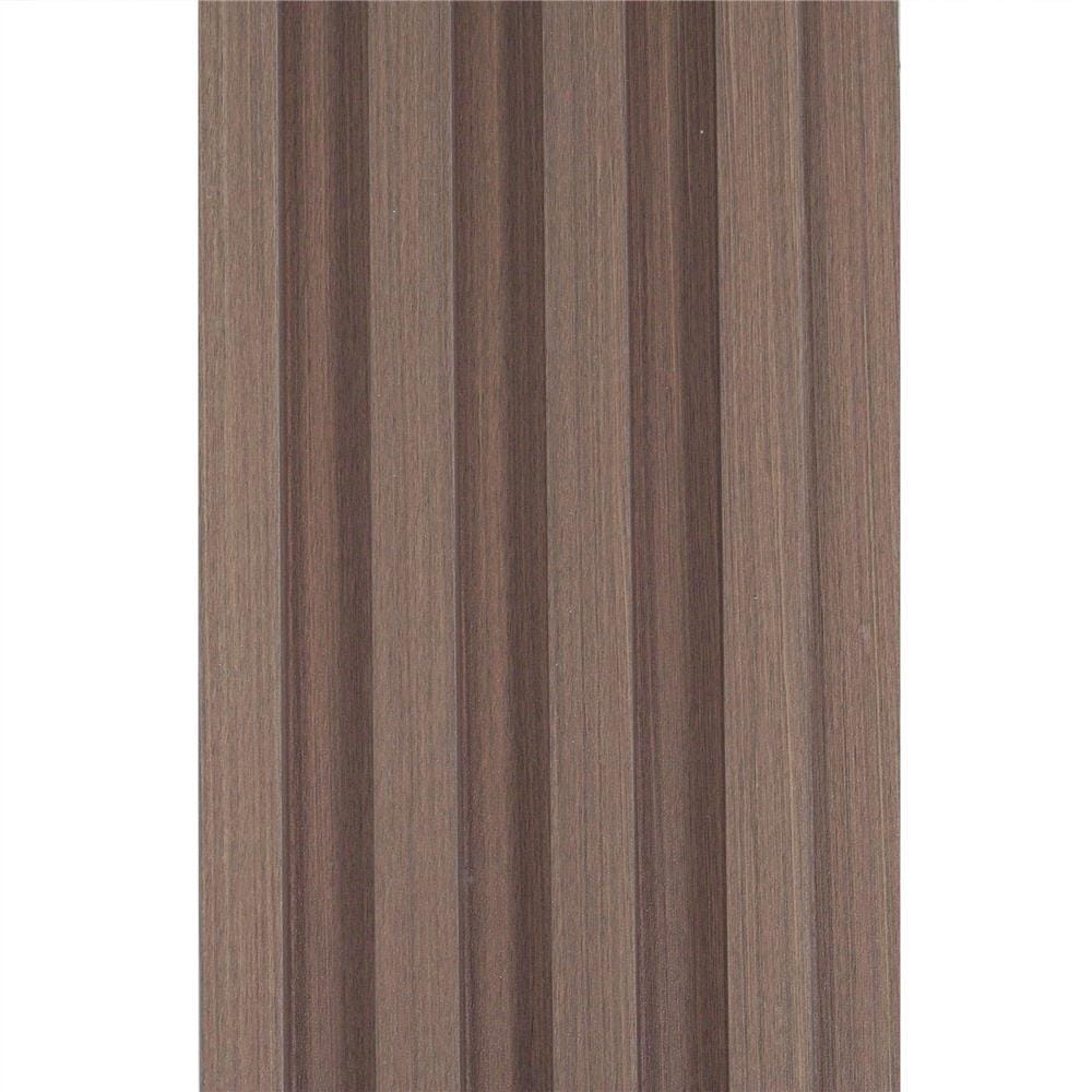 แผ่นผนัง PVC CROBERN PVC01 15.2X1.8X240 ซม. สีวอลนัท