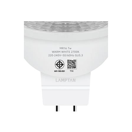 ดาวน์ไลท์ LED LAMPTAN MR16 FULL SET 3.5 นิ้ว 7 วัตต์ WARM WHITE สีขาว_9