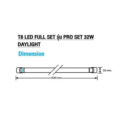 ชุดรางนีออน LED RACER T8 FULL SET PRO SET 32 วัตต์ DAYLIGHT_5