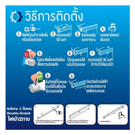 ชุดรางนีออน LED RACER T8 FULL SET PRO SET 32 วัตต์ DAYLIGHT_4