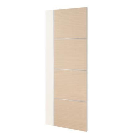 ประตูภายใน WPC ปิดผิว PVC ECO-DOOR WP4 80X200 ซม. สีครีม ทูโทน ไม่เจาะลูกบิด_1