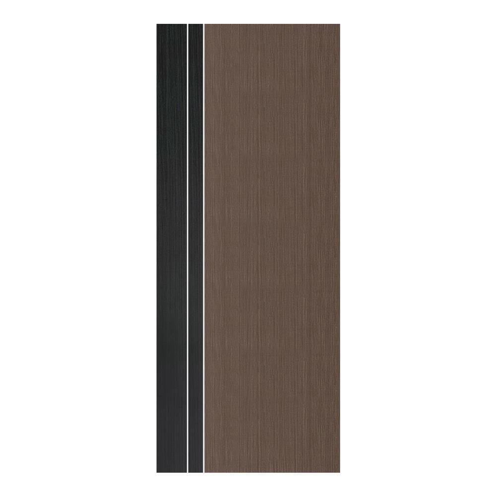 ประตูภายใน UPVC ECO-DOOR PX1 80x200 ซม. สีน้ำตาล ทูโทน ไม่เจาะลูกบิด