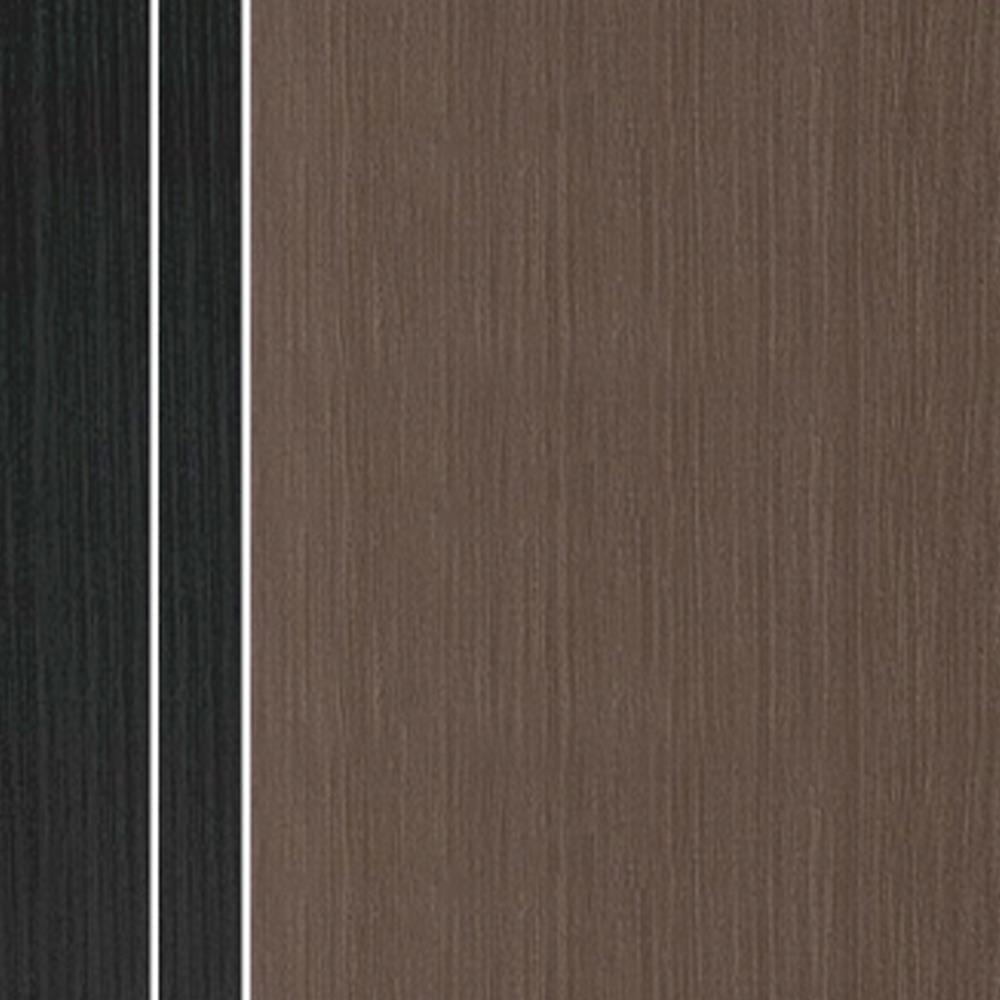 ประตูภายใน UPVC ECO-DOOR PX1 80x200 ซม. สีน้ำตาล ทูโทน ไม่เจาะลูกบิด