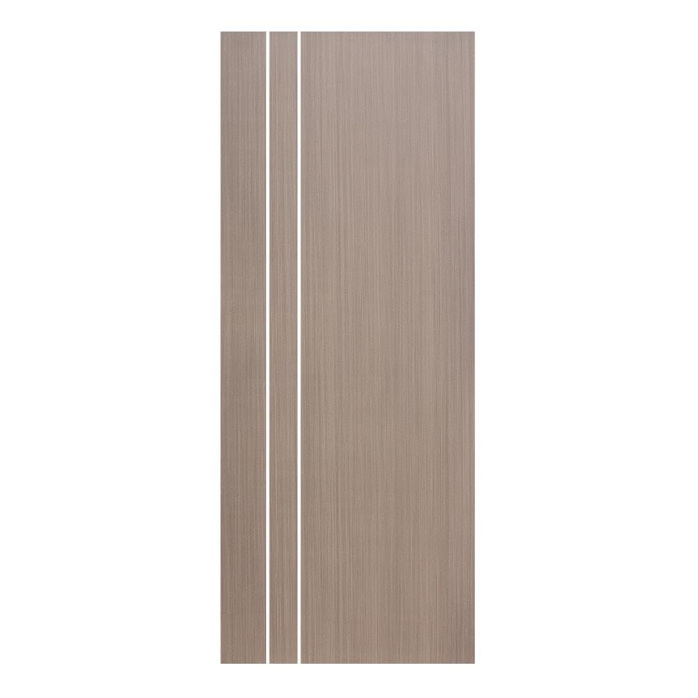 ประตูภายใน UPVC ECO-DOOR UC2-2L 80X200 ซม. สีน้ำตาล ไม่เจาะลูกบิด