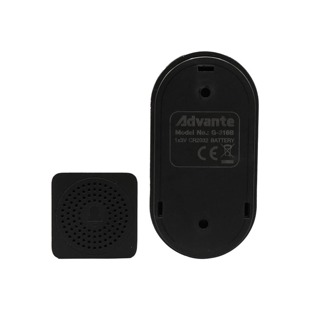 กระดิ่งไร้สายแบบเสียบปลั๊ก ADVANTE MINI G-316B สีดำ