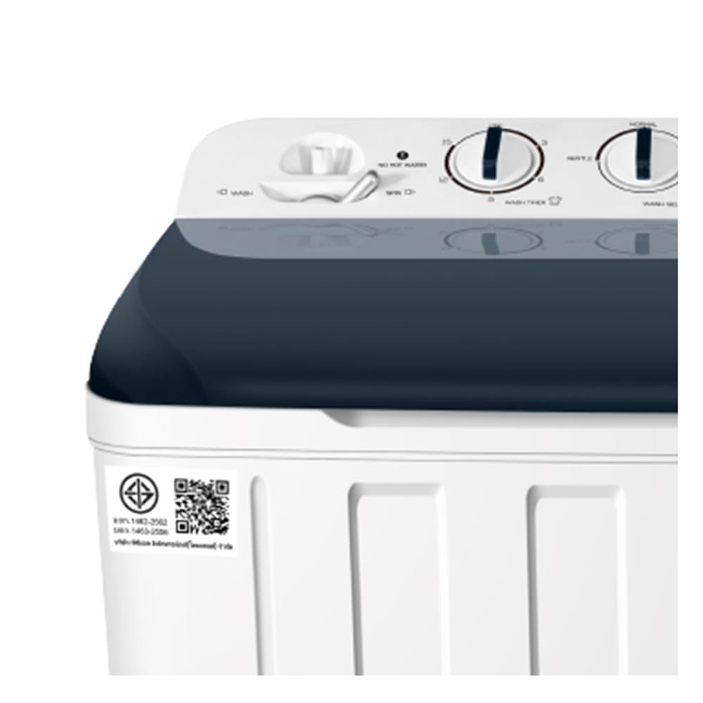 เครื่องซักผ้า 2 ถัง TCL WT089FTTG 8 กก. สีขาวเทา