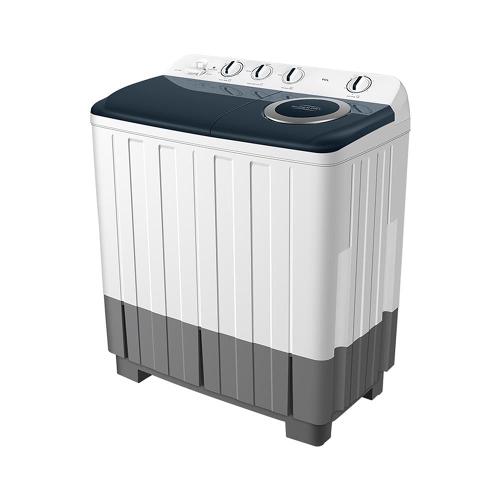 เครื่องซักผ้า 2 ถัง TCL WT201FTTW 20 กก. สีขาวเทา
