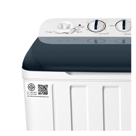 เครื่องซักผ้า 2 ถัง TCL WT201FTTW 20 กก. สีขาวเทา_7
