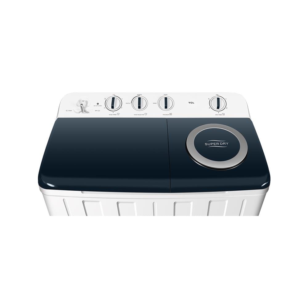 เครื่องซักผ้า 2 ถัง TCL WT129FTTG 12 กก. สีขาวเทา