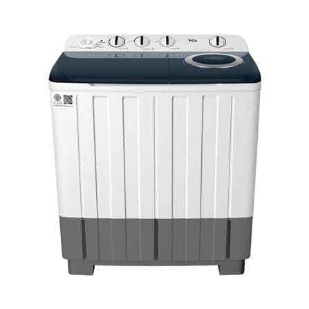 เครื่องซักผ้า 2 ถัง TCL WT129FTTG 12 กก. สีขาวเทา