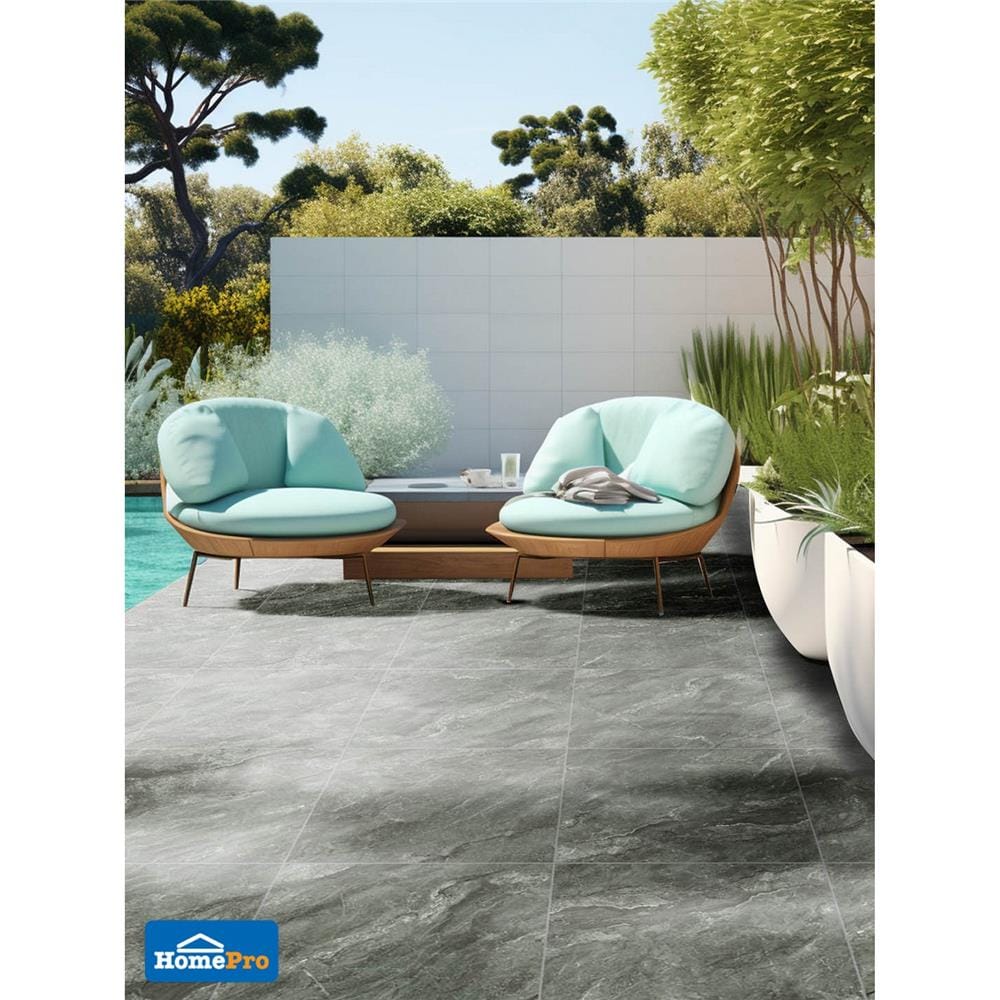 กระเบื้องพื้นพอร์ซเลน 60x60 ซม. CERGRES เน็กซัส เทา A 1.44 ตร.ม.