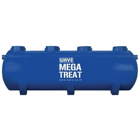 ถังบำบัดน้ำเสียไฟเบอร์กลาส ชนิดไร้อากาศทรงแคปซูล WAVE MEKA TANK WSN2010-10000 ลิตร สีน้ำเงิน_0