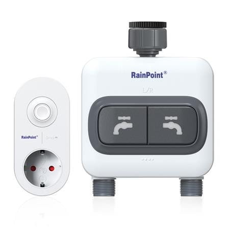 เครื่องตั้งเวลารดน้ำอัจฉริยะ 2 โซน พร้อม WIFI RAINPOINT