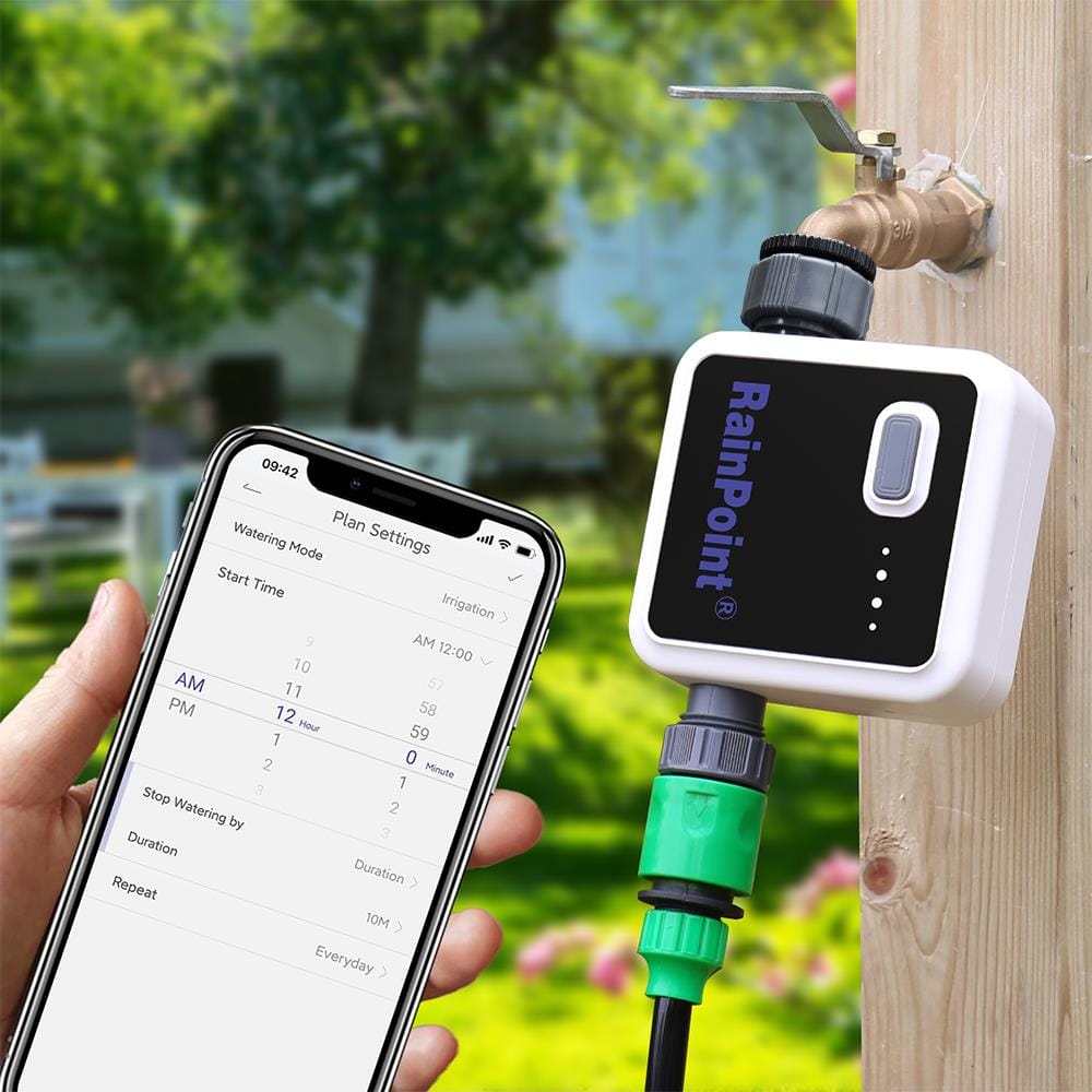 เครื่องตั้งเวลารดน้ำอัจฉริยะ 1 โซน พร้อม WIFI RAINPOINT