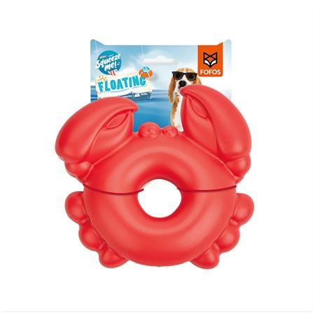 ของเล่นสุนัข FOFOS OCEAN CHEWING SQUEAKY CRAB สีแดง_0