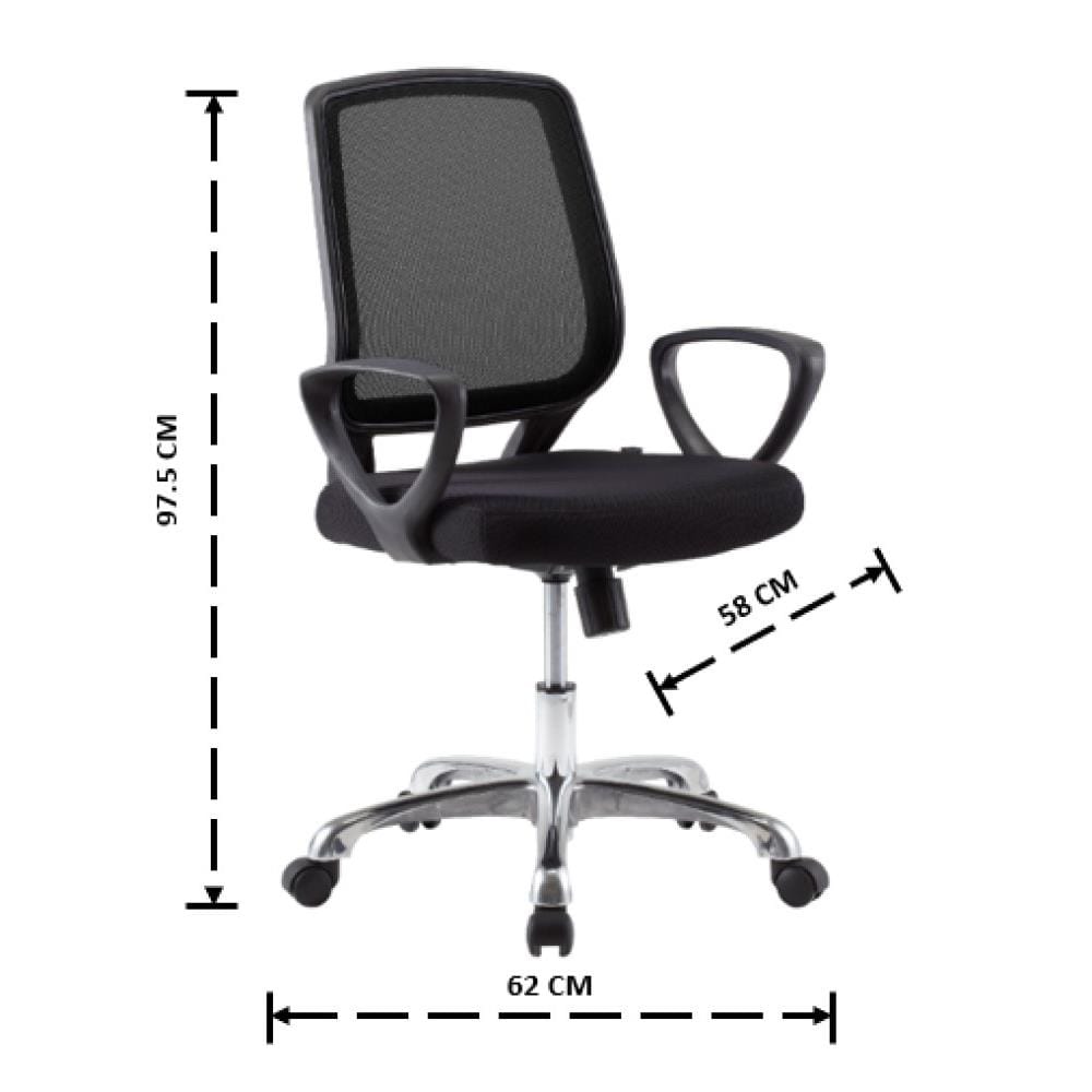 เก้าอี้สำนักงาน WORKSCAPE IRENE ZR-1001 สีดำ