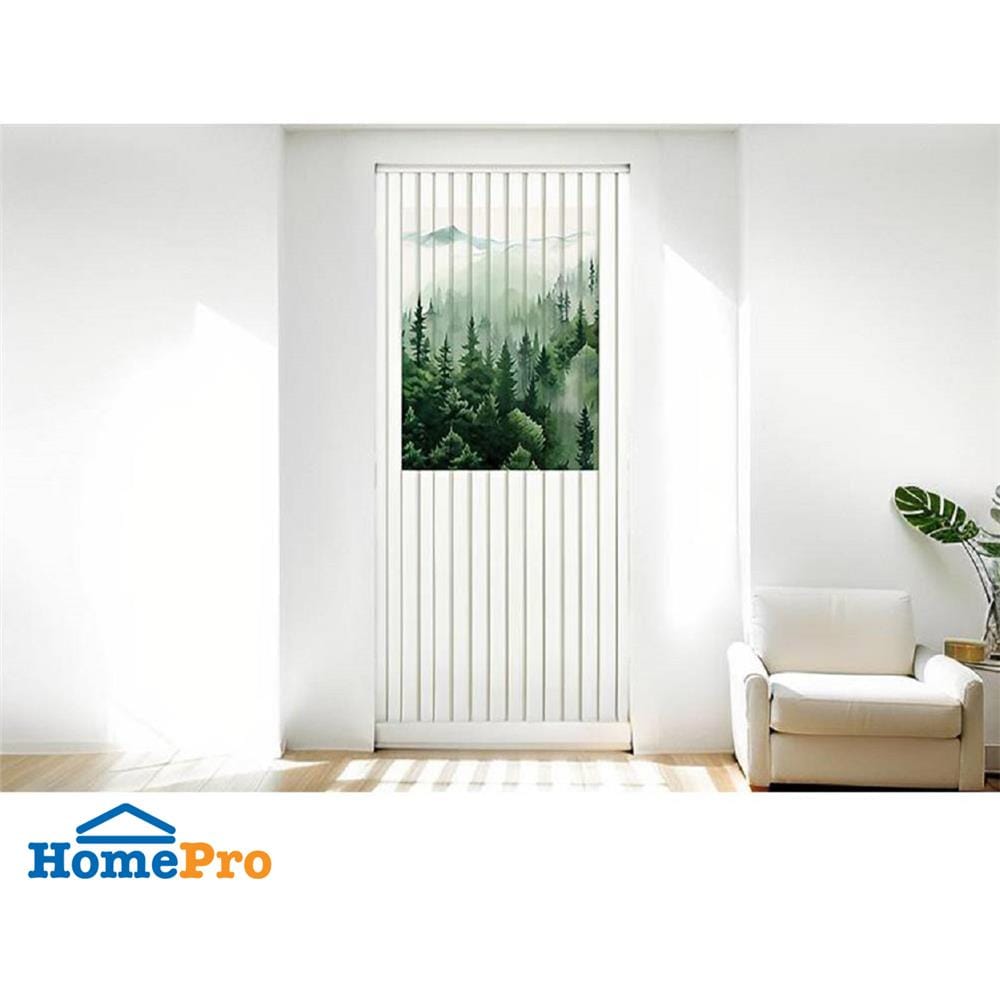 มู่ลี่ PVC HOME LIVING STYLE HILL 80X200 ซม. สีขาว/เขียว
