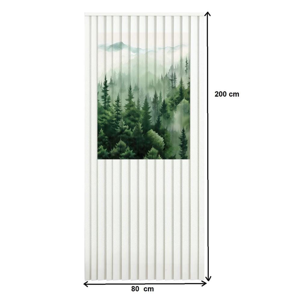 มู่ลี่ PVC HOME LIVING STYLE HILL 80X200 ซม. สีขาว/เขียว
