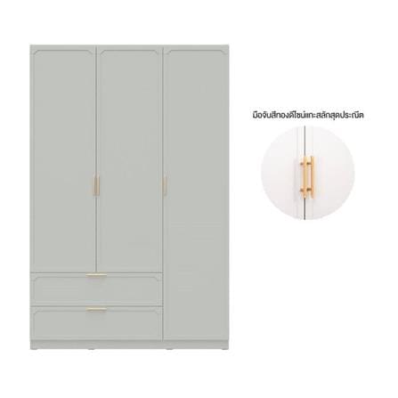 ชุดห้องนอน 6 ฟุต SB FURNITURE QUINN 59060562 สี MAGIC GREY_3