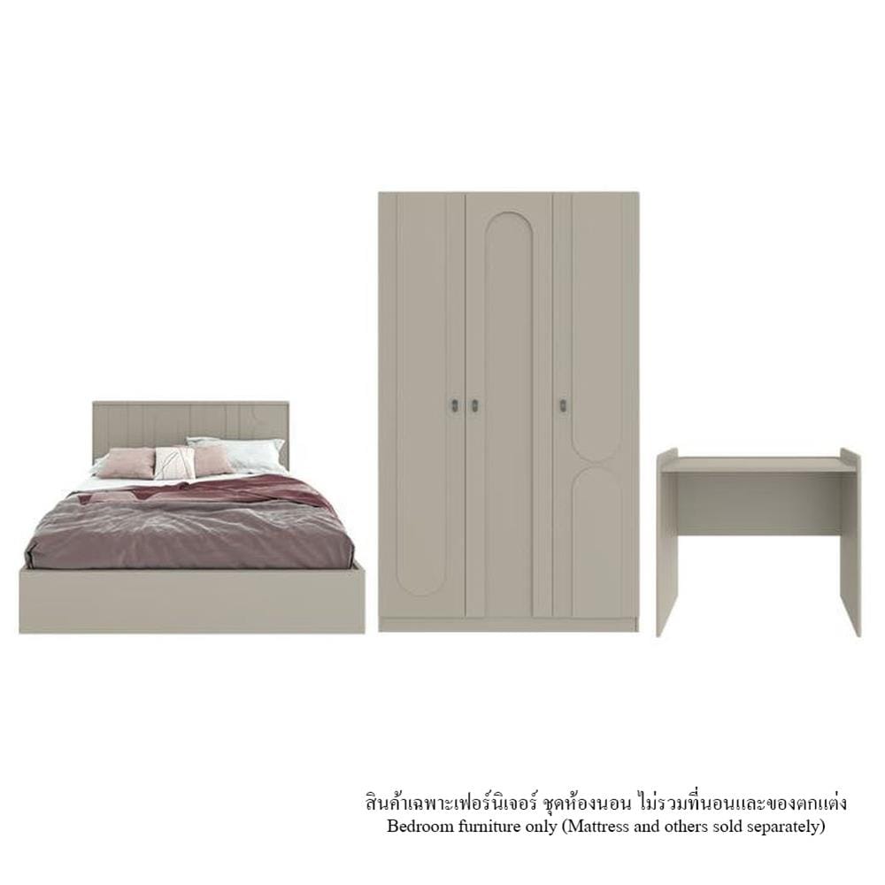 ชุดห้องนอน 6 ฟุต SB FURNITURE LAVIQUE 59060072 สี PASTELA CREAM