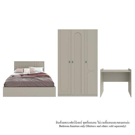 ชุดห้องนอน 6 ฟุต SB FURNITURE LAVIQUE 59060072 สี PASTELA CREAM_0