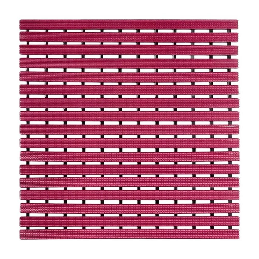 แผ่นกันลื่น HOME LIVING STYLE CRYSTAL 61x61 ซม. สีแดง