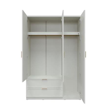 ตู้เสื้อผ้า 3 บานเปิด SB FURNITURE QUINN 19228847 150 ซม. สี MAGIC GREY_2